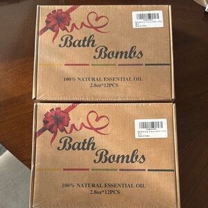 Natural Essential Oil Bath Bombs Set - 12 PCS